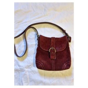 Coach Suede Crossbody Bag